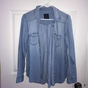 American Eagle Denim Button Down